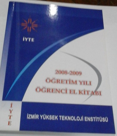 2008-2009 Öğretim Yılı Öğrenci El Kitabı İyte