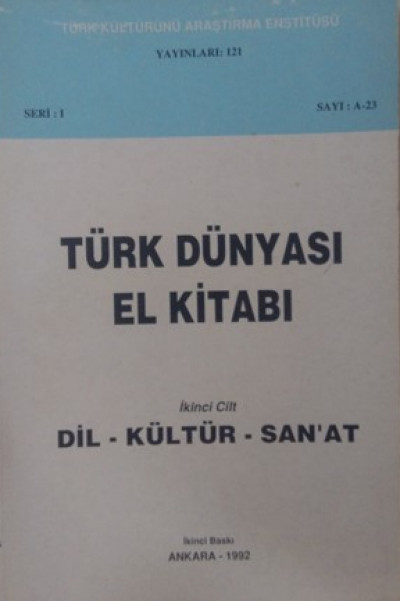 Türk Dünyası El Kitabı 2. Cilt