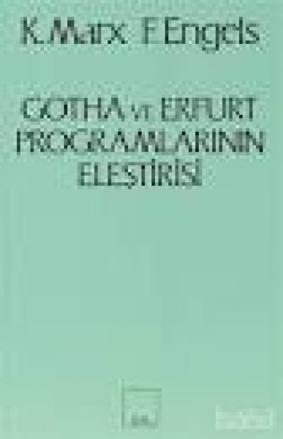 Gotha Ve Erfurt Programlarının Eleştirisi