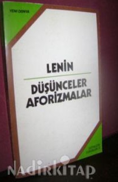 Düşünceler Aforizmalar; Lenin